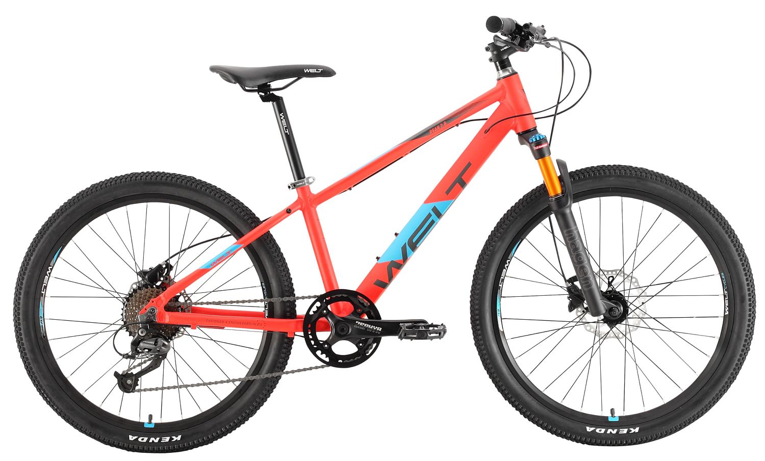 Велосипед Welt Peak 24 2.0 HD 2021 Carrot Red